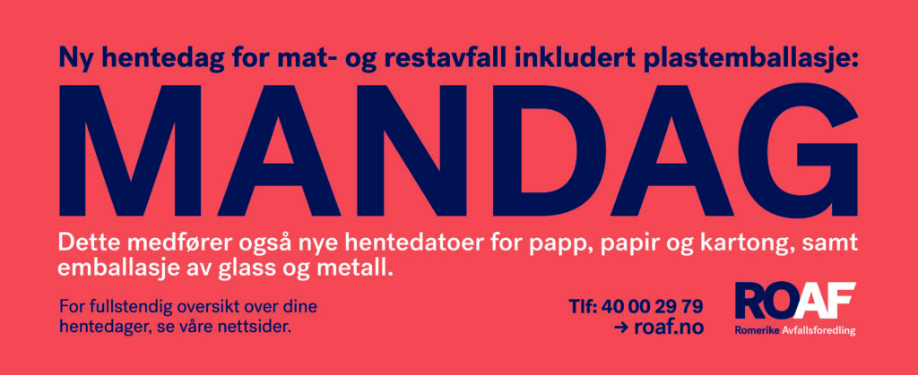 ny hentedag mandag