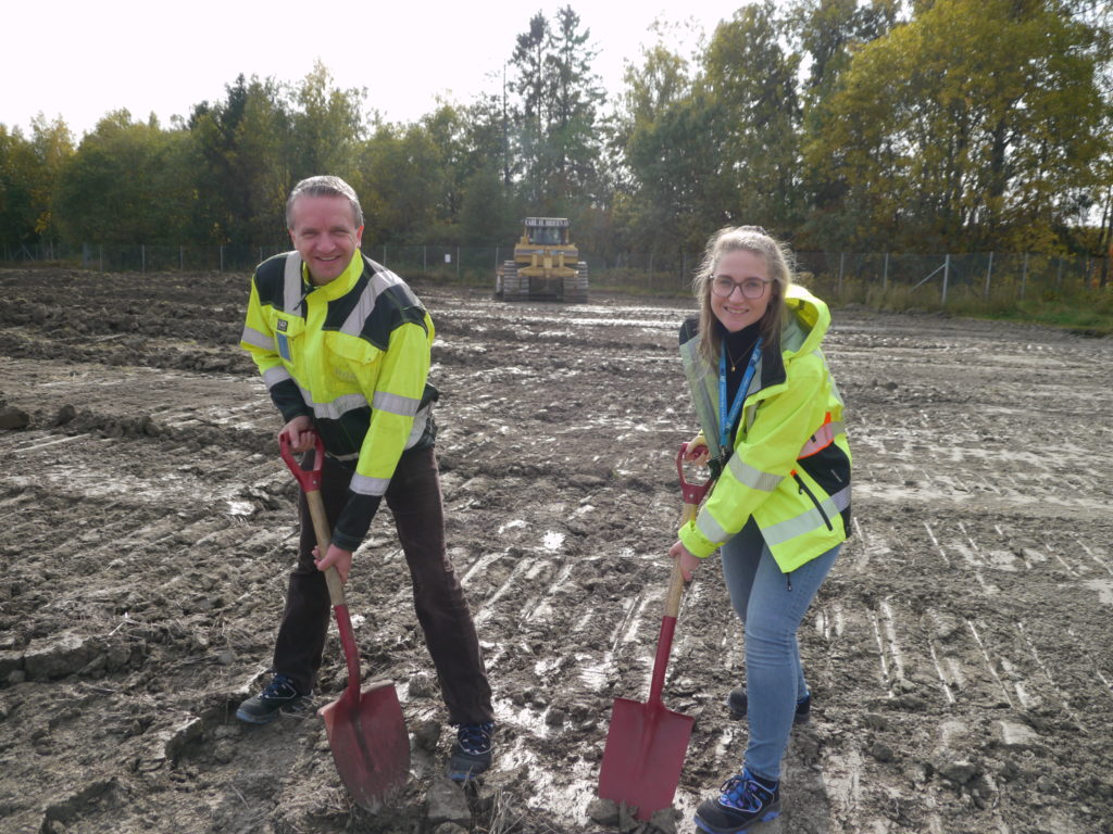 Første spatak for solcelleparken